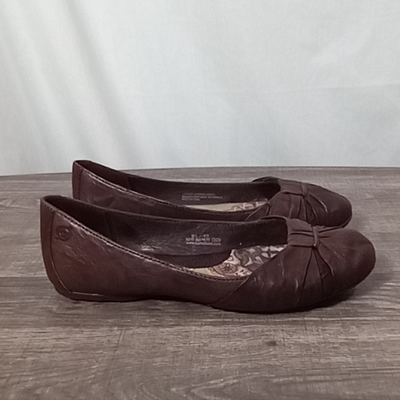 Born Brown Adele Leather Ballet Flats Size 8.5 - Picture 1 of 8